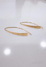 Orecchini ad amo in oro giallo 18kt 750