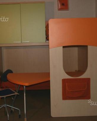 Cameretta con letto scorrevole