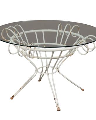 Tavolino in Ferro Battuto Anni 50 - 1950 - 1959