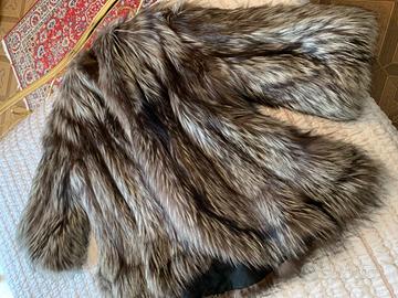 Giacca di volpe argentata