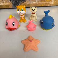 Giocattoli in gomma vinatge