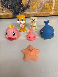 Giocattoli in gomma vinatge