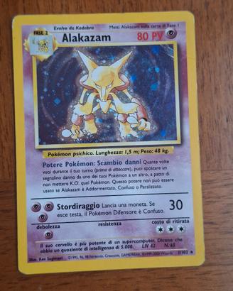 Alakazam 1/102 Card Pokemon Set Base 2000