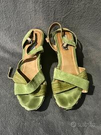 Sandali con zeppa Pier One Zalando donna verde  38