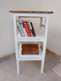 mobiletto in legno decape' 3 ripiani 