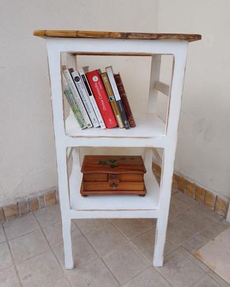 mobiletto in legno decape' 3 ripiani 