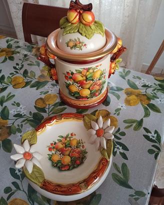 Porta biscotti con ceneriera 
