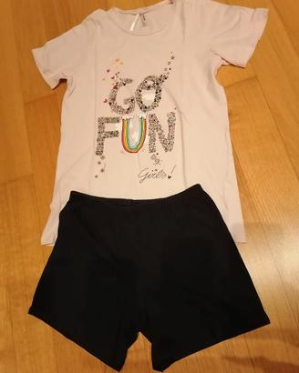 Pigiama corto in cotone Tezenis – taglia 12-13 ann
