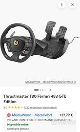 Thrustmaster t80 volante e pedagliera