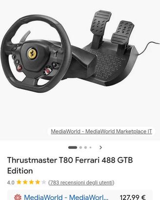 Thrustmaster t80 volante e pedagliera