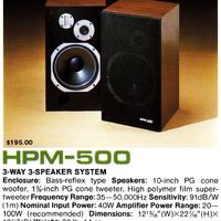 PIONEER MODEL HPM-500 - Coppia Diffusori Anni 80