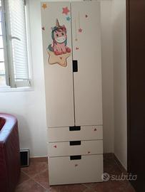 armadio Ikea serie SMASTAD/PLATSA bianco 
