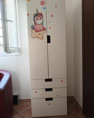 armadio Ikea serie SMASTAD/PLATSA bianco 