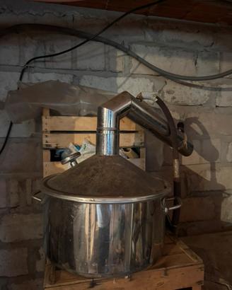 Alambicco distillatore in acciao inox