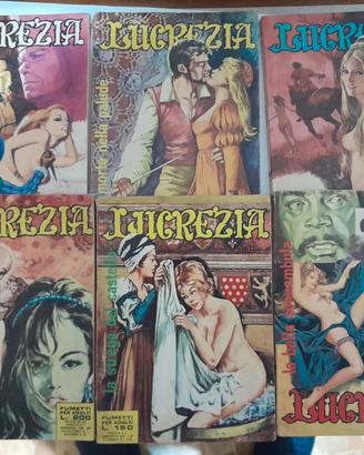 Lucrezia edifumetto vintage adulti sexy 6 rari