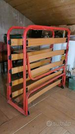 Rete pieghevole con doghe in legno