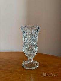Vaso Vintage Cristallo Art Deco Fidenza Anni 50