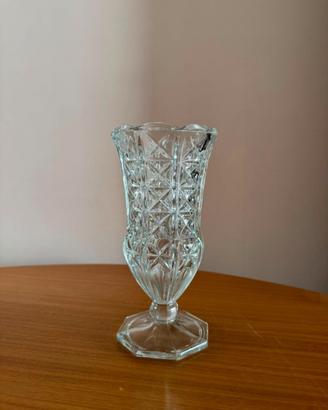 Vaso Vintage Cristallo Art Deco Fidenza Anni 50