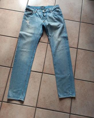 Jeans Uomo Messaggerie Green Flag
