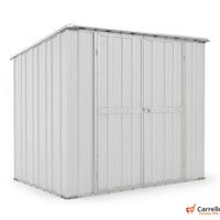 Casetta in lamiera box Acciaio 231x175 bianco
