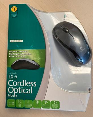 Mouse Wireless Logitech LX6 Cordless Optical Nuovo