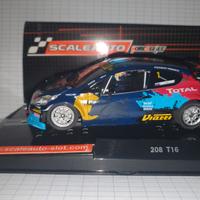Slot car SCALEAUTO Peugeot 208 T16