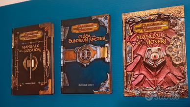 3 manuali d&d dungeons&dragons 3a edizione 
