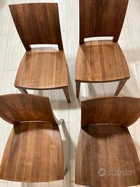 4 Sedie Riva 1920 Modello Pimpinella Wood