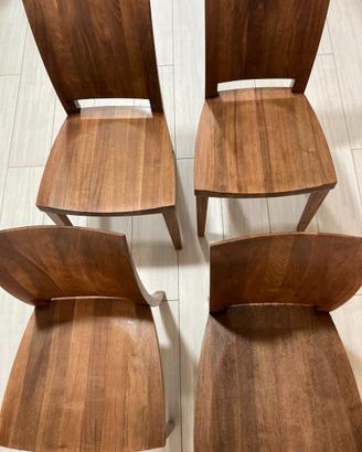 4 Sedie Riva 1920 Modello Pimpinella Wood