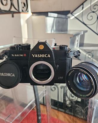 Yashica TL Electro X Black Yashinon 1.7 50mm 35 JA