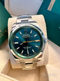 Rolex Milgauss 116400GV Dial Blu Vetro Verde