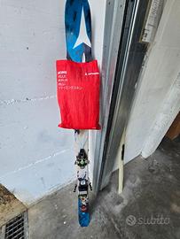 Sci Alpinismo Black land  78  cm158  + pelli + dyn