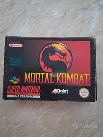 Mortal Kombat SNES PAL COMPLETO BOX + MANUALE + AD