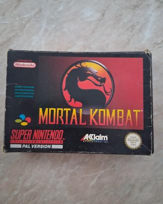 Mortal Kombat SNES PAL COMPLETO BOX + MANUALE + AD