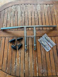 Manubrio moto custom 10”+frecce+prolunghe riser 2”