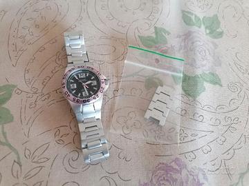 Orologio ''Capital'' argento e rosa