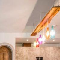 Lampadari fatti a mano in legno