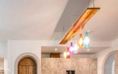 Lampadari fatti a mano in legno