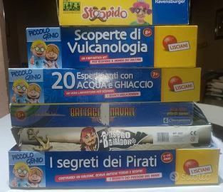 6 giochi da tavolo NON completi Stoopido vulcanolo