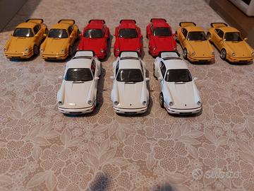 Lotto 10 Modellini Porsche 911 (930) Turbo - Welly