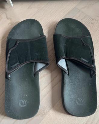 Ciabatte nere uomo Decathlon numero 44