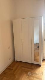 armadio ikea bianco con specchio