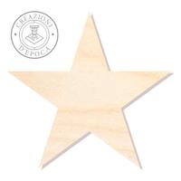 Sagome Stella taglio laser forme legno di pioppo