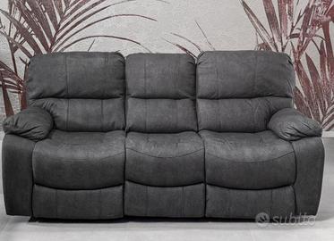 Divano 3 posti 2 recliner elettrici 