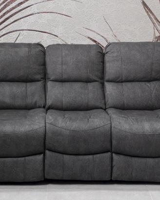 Divano 3 posti 2 recliner elettrici 