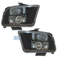 FARI PER FORD MUSTANG 05- OCCHI ANGEL LED NERO