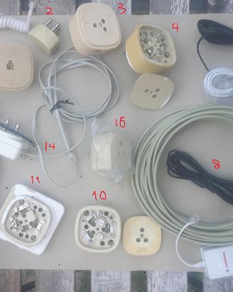 Vari accessori telefonia prolunga prese filtri