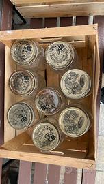 16 Barattoli bormioli Rocco e fiocco da 1 kg