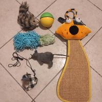 Tiragraffi e giochi vari per gatti