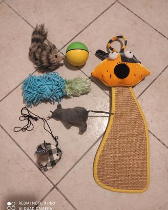 Tiragraffi e giochi vari per gatti